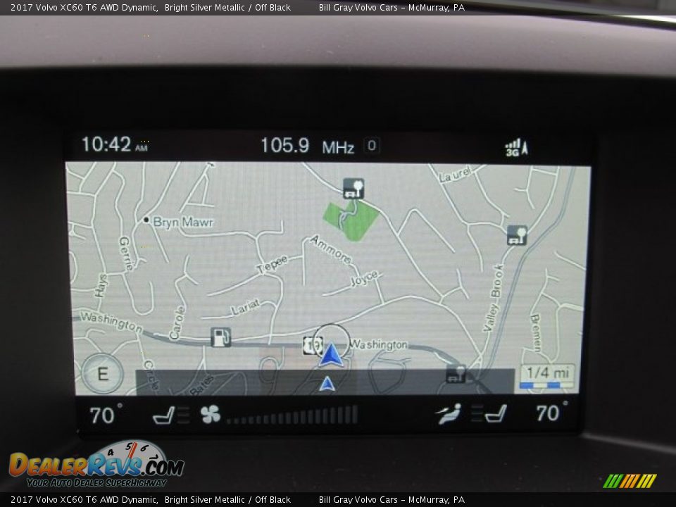 2017 Volvo XC60 T6 AWD Dynamic Bright Silver Metallic / Off Black Photo #6