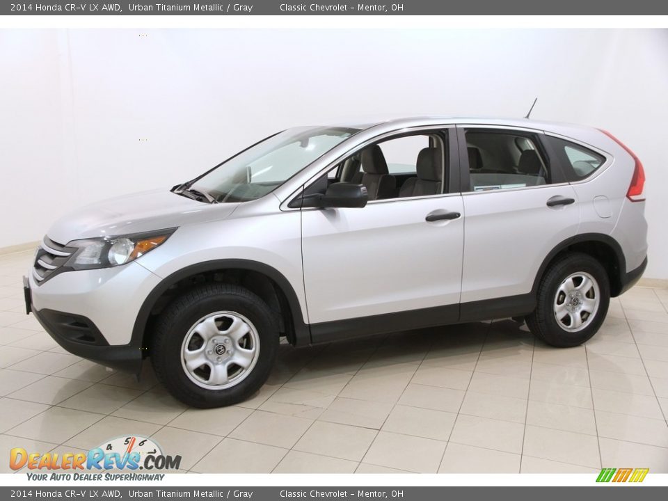 2014 Honda CR-V LX AWD Urban Titanium Metallic / Gray Photo #3