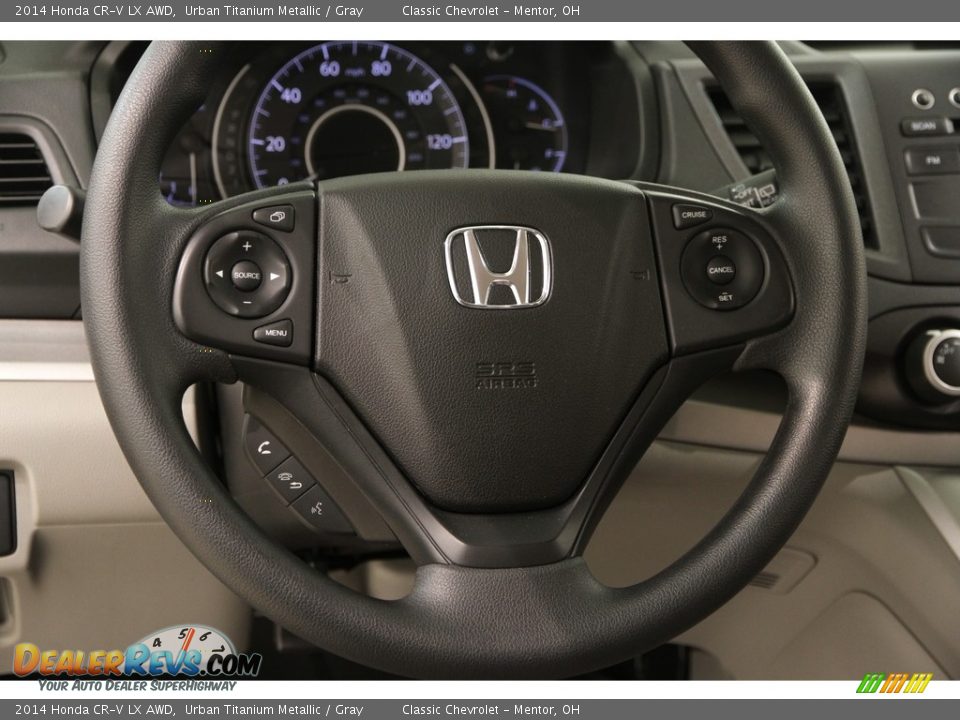 2014 Honda CR-V LX AWD Urban Titanium Metallic / Gray Photo #7