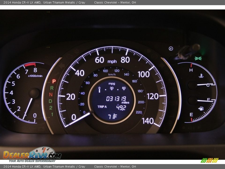 2014 Honda CR-V LX AWD Urban Titanium Metallic / Gray Photo #8