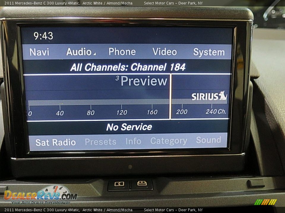 2011 Mercedes-Benz C 300 Luxury 4Matic Arctic White / Almond/Mocha Photo #20