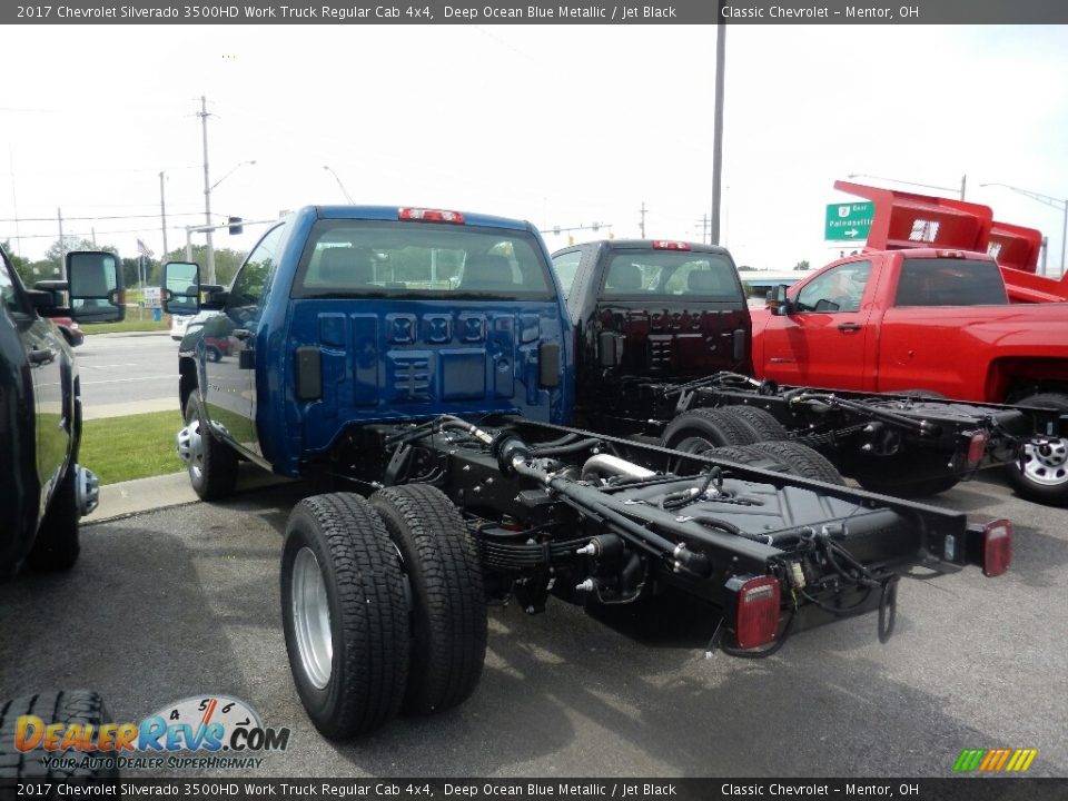 2017 Chevrolet Silverado 3500HD Work Truck Regular Cab 4x4 Deep Ocean Blue Metallic / Jet Black Photo #6