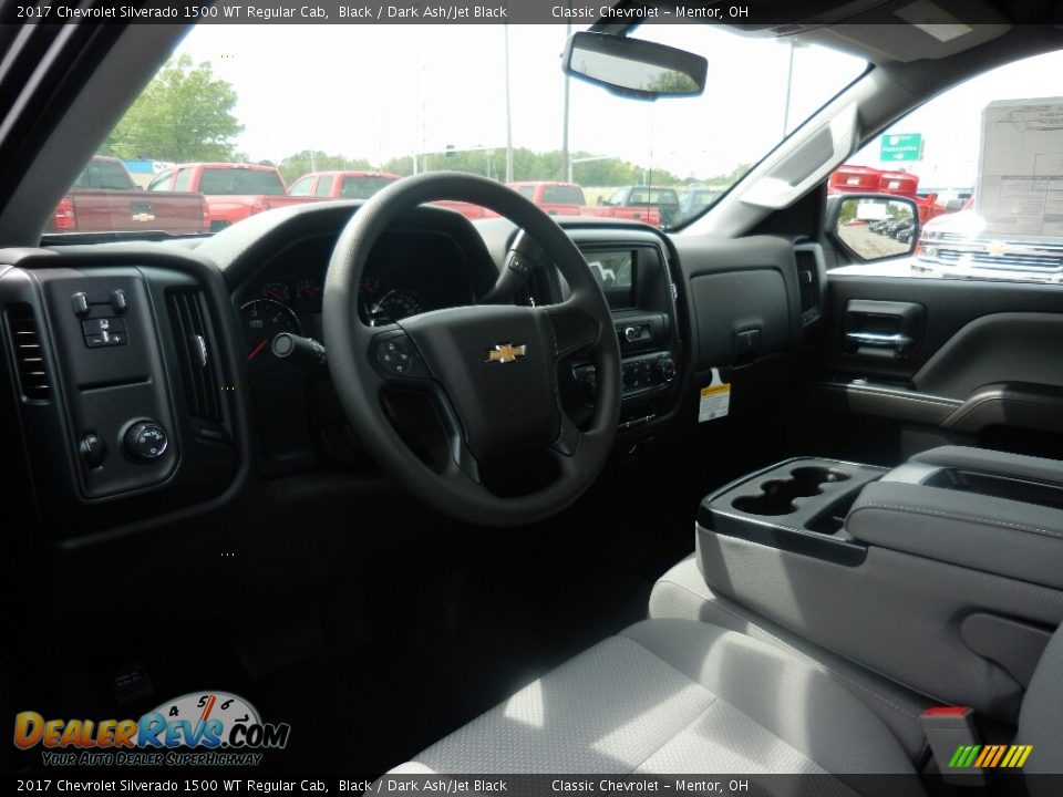 2017 Chevrolet Silverado 1500 WT Regular Cab Black / Dark Ash/Jet Black Photo #7