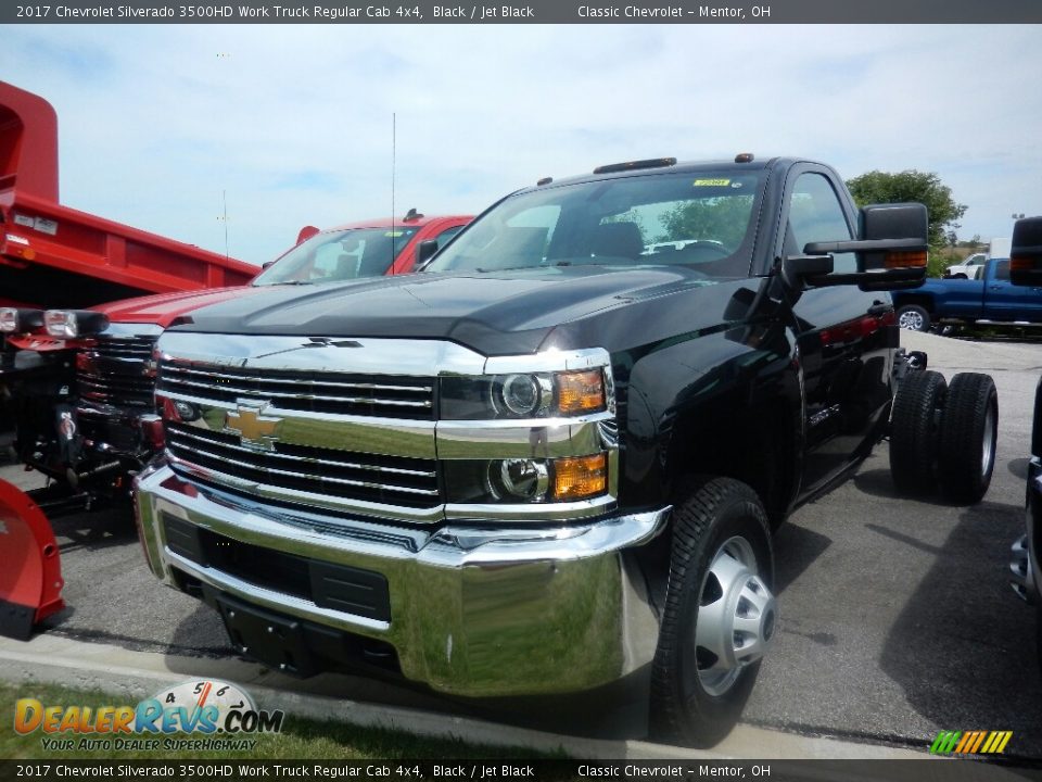 2017 Chevrolet Silverado 3500HD Work Truck Regular Cab 4x4 Black / Jet Black Photo #1