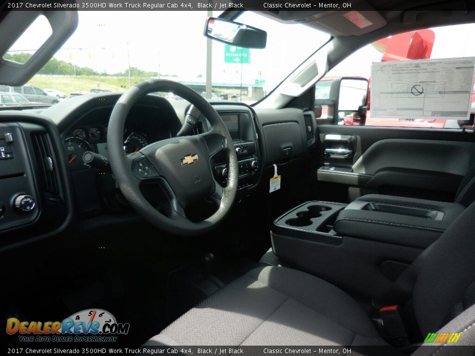 2017 Chevrolet Silverado 3500HD Work Truck Regular Cab 4x4 Black / Jet Black Photo #7