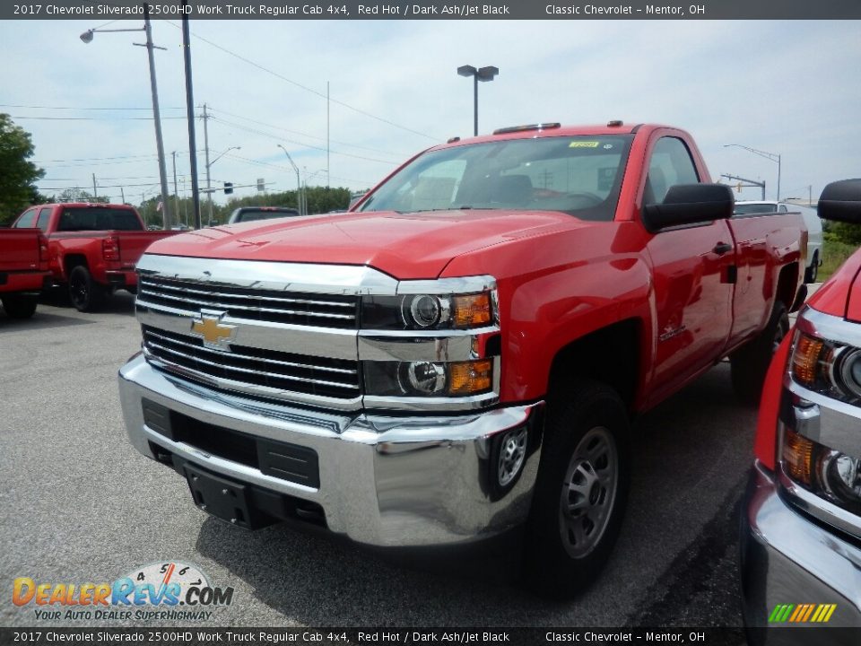2017 Chevrolet Silverado 2500HD Work Truck Regular Cab 4x4 Red Hot / Dark Ash/Jet Black Photo #1