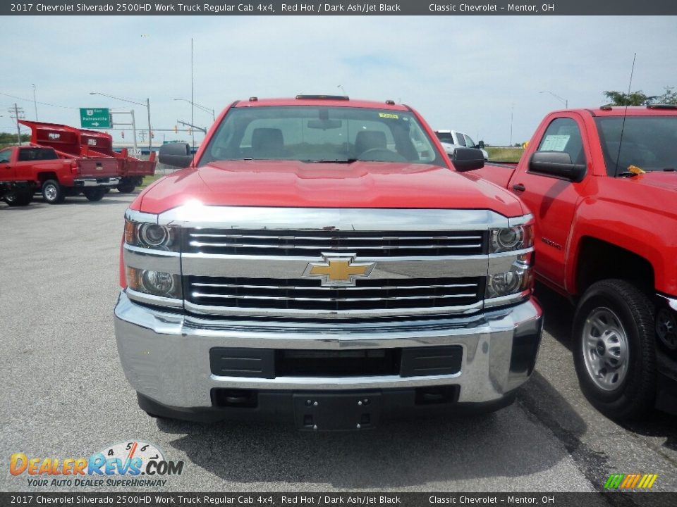 2017 Chevrolet Silverado 2500HD Work Truck Regular Cab 4x4 Red Hot / Dark Ash/Jet Black Photo #2