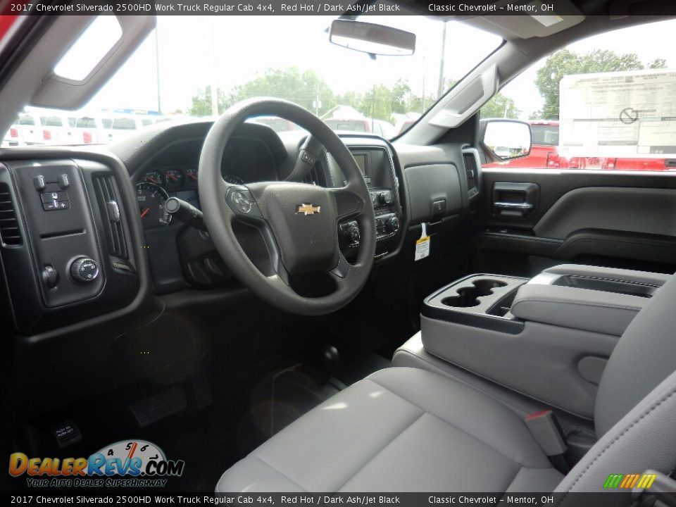 2017 Chevrolet Silverado 2500HD Work Truck Regular Cab 4x4 Red Hot / Dark Ash/Jet Black Photo #7