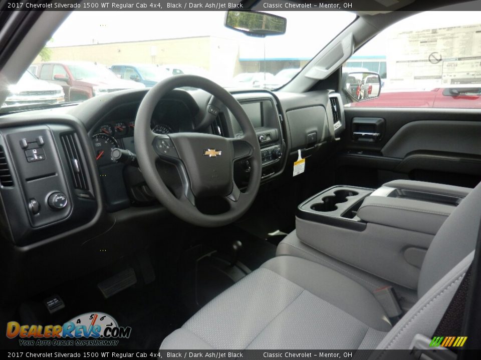 2017 Chevrolet Silverado 1500 WT Regular Cab 4x4 Black / Dark Ash/Jet Black Photo #7