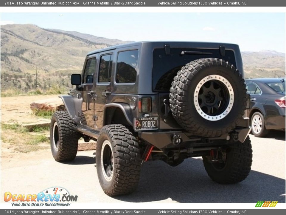 2014 Jeep Wrangler Unlimited Rubicon 4x4 Granite Metallic / Black/Dark Saddle Photo #3