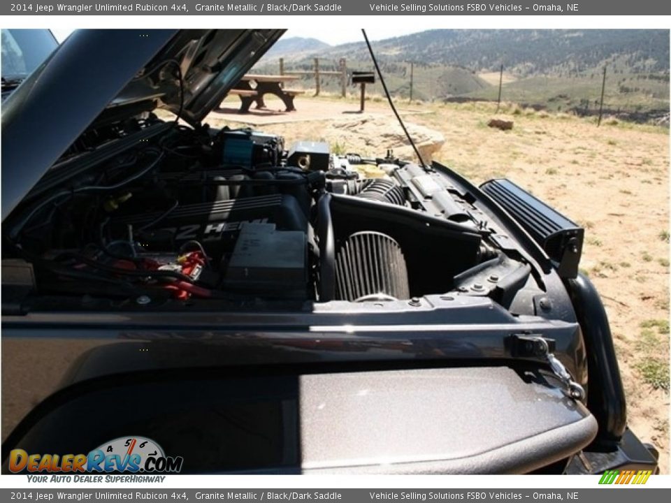 2014 Jeep Wrangler Unlimited Rubicon 4x4 Granite Metallic / Black/Dark Saddle Photo #9