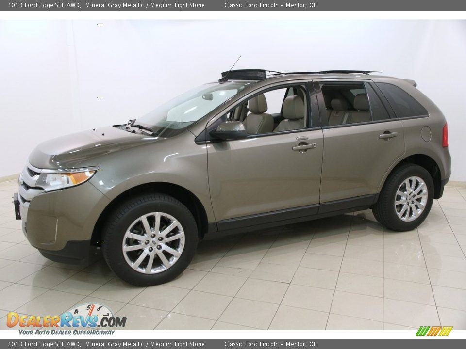 2013 Ford Edge SEL AWD Mineral Gray Metallic / Medium Light Stone Photo #3