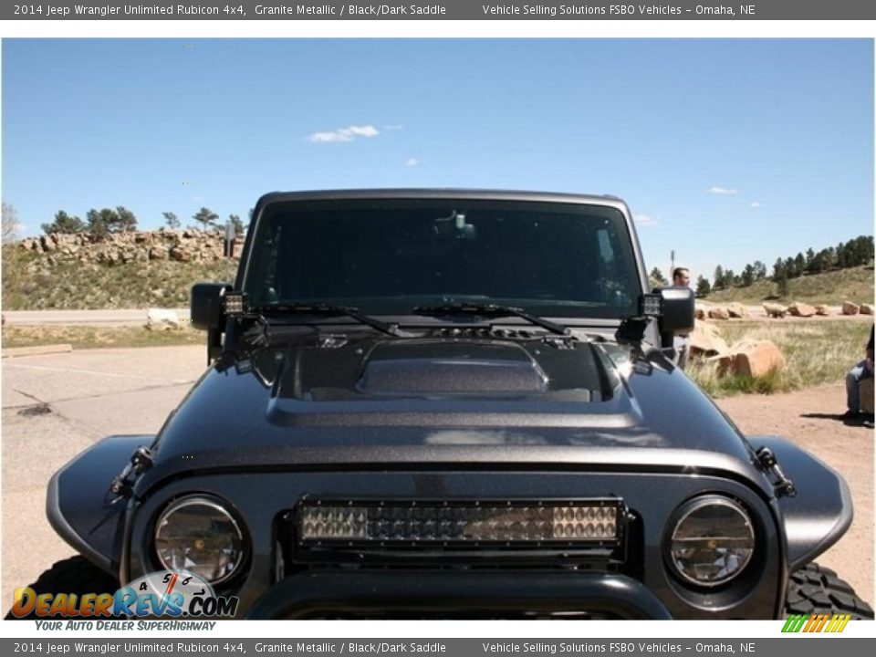 2014 Jeep Wrangler Unlimited Rubicon 4x4 Granite Metallic / Black/Dark Saddle Photo #17