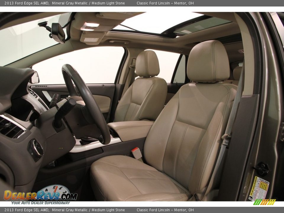 2013 Ford Edge SEL AWD Mineral Gray Metallic / Medium Light Stone Photo #5