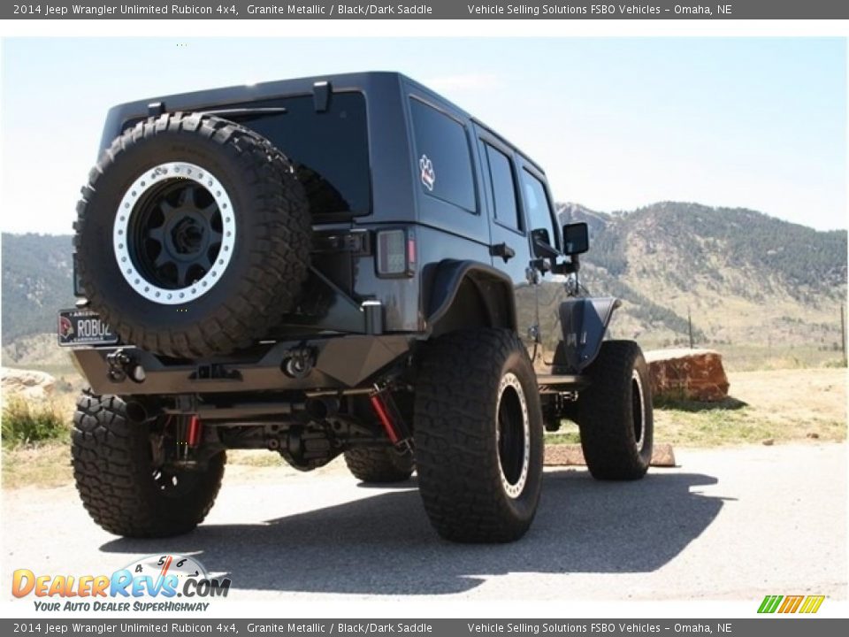 2014 Jeep Wrangler Unlimited Rubicon 4x4 Granite Metallic / Black/Dark Saddle Photo #18