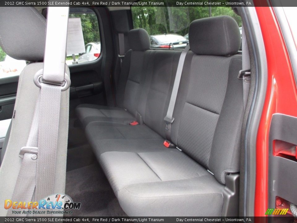 2012 GMC Sierra 1500 SLE Extended Cab 4x4 Fire Red / Dark Titanium/Light Titanium Photo #29