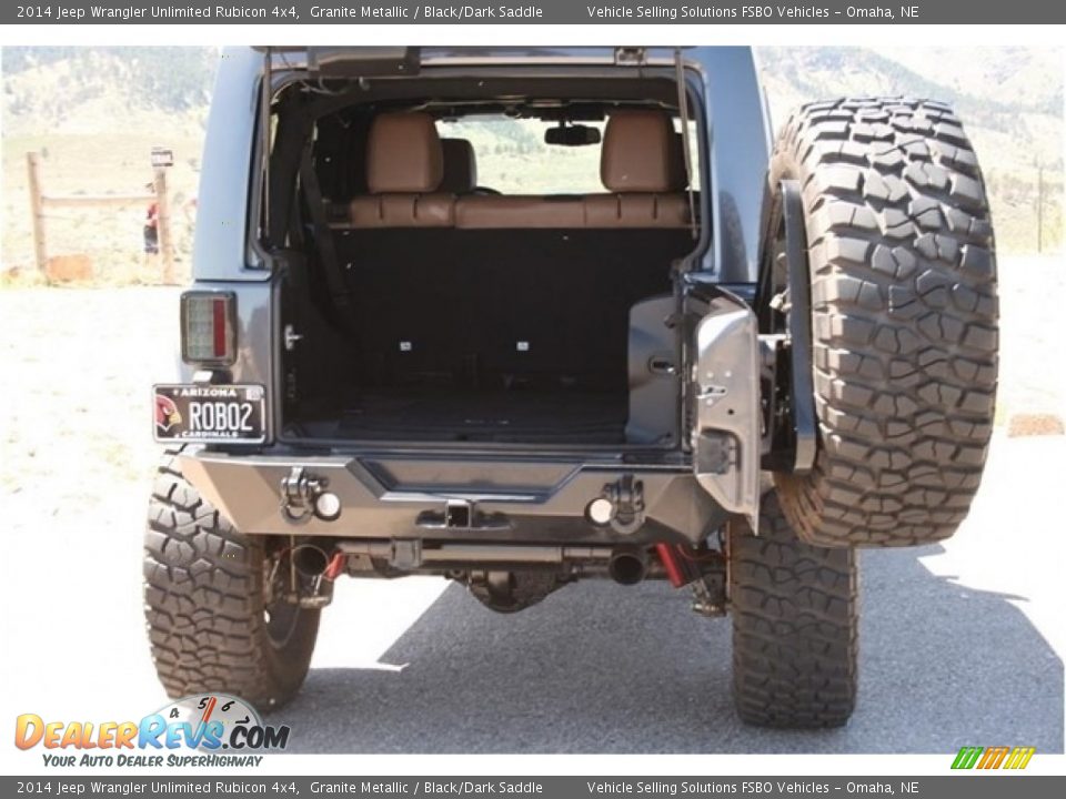 2014 Jeep Wrangler Unlimited Rubicon 4x4 Granite Metallic / Black/Dark Saddle Photo #21
