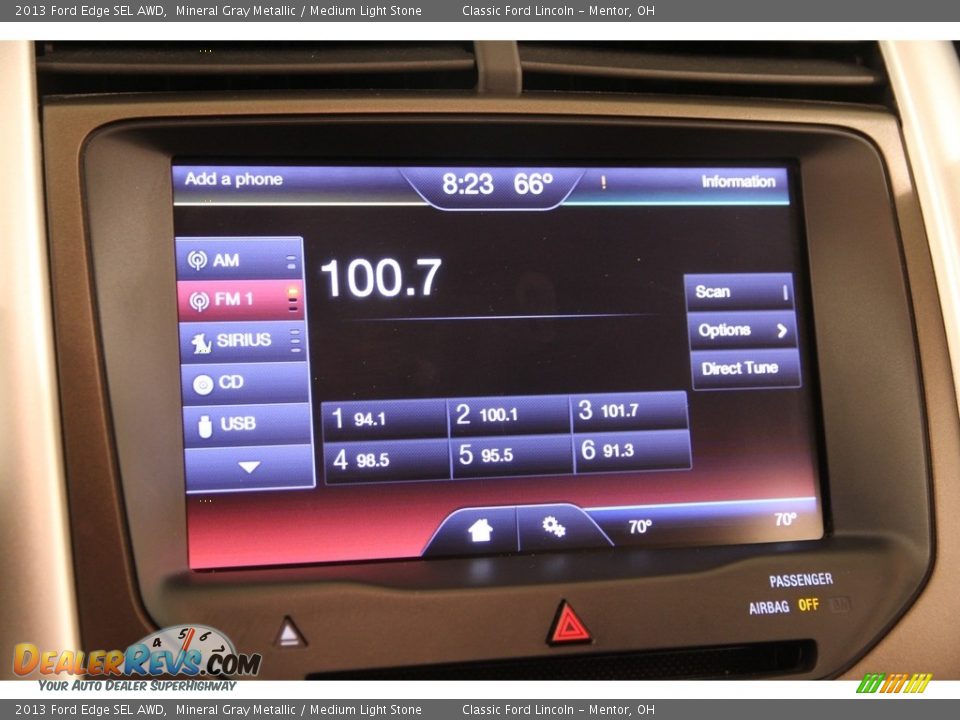 2013 Ford Edge SEL AWD Mineral Gray Metallic / Medium Light Stone Photo #11