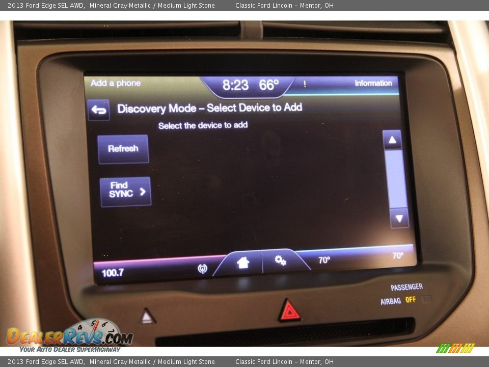 2013 Ford Edge SEL AWD Mineral Gray Metallic / Medium Light Stone Photo #12