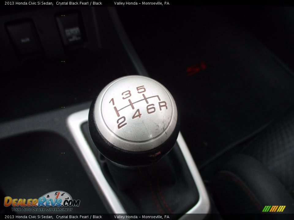 2013 Honda Civic Si Sedan Crystal Black Pearl / Black Photo #16