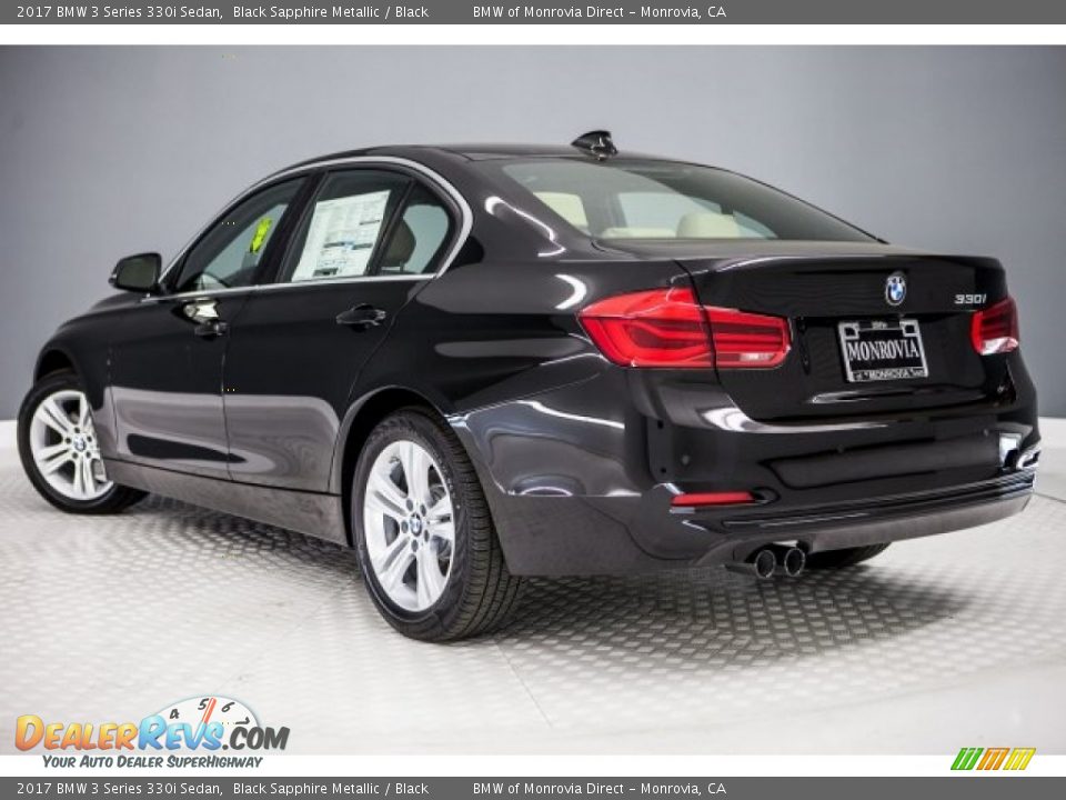 2017 BMW 3 Series 330i Sedan Black Sapphire Metallic / Black Photo #3