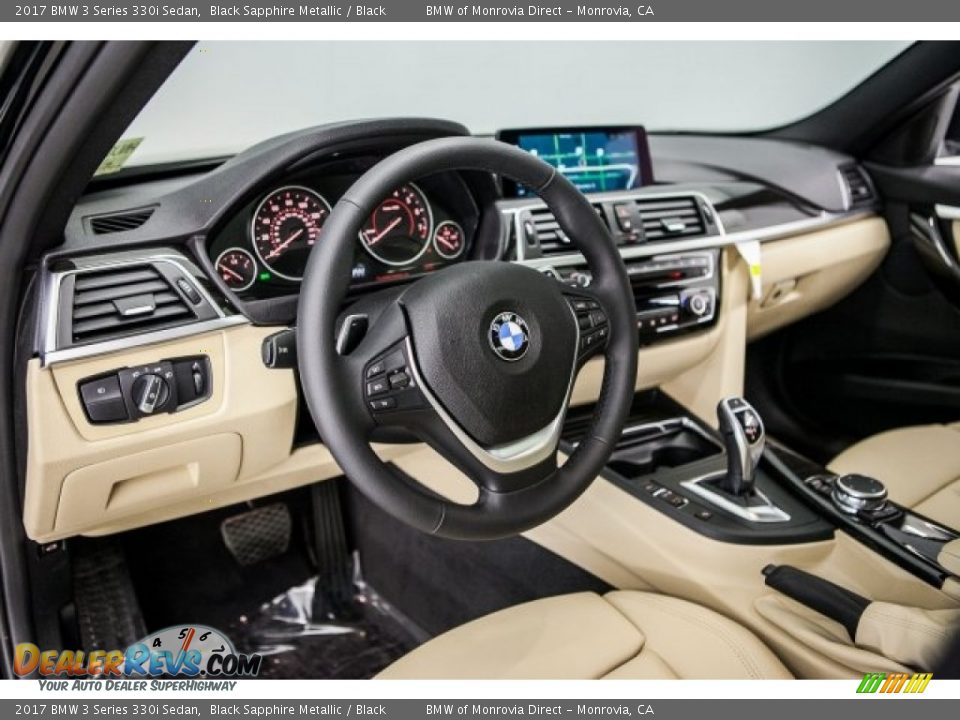 2017 BMW 3 Series 330i Sedan Black Sapphire Metallic / Black Photo #6