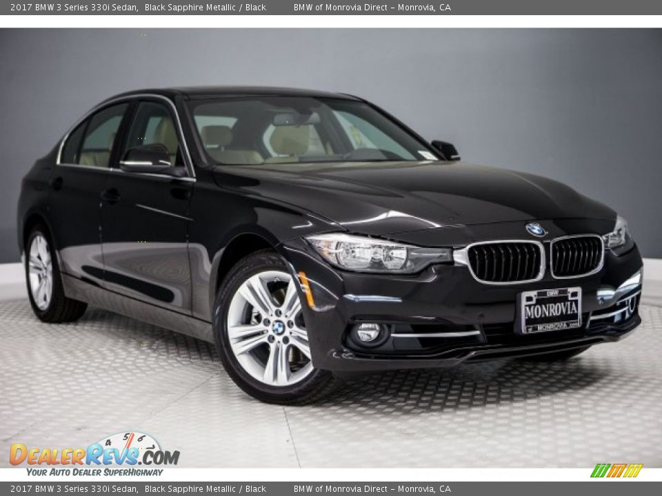 2017 BMW 3 Series 330i Sedan Black Sapphire Metallic / Black Photo #12