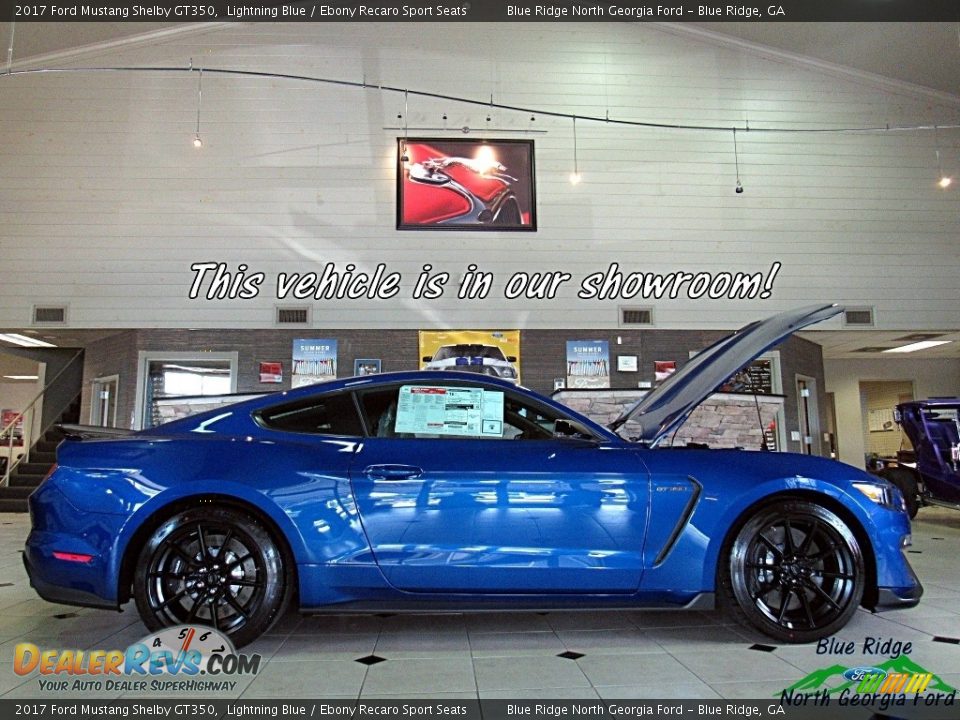 2017 Ford Mustang Shelby GT350 Lightning Blue / Ebony Recaro Sport Seats Photo #2