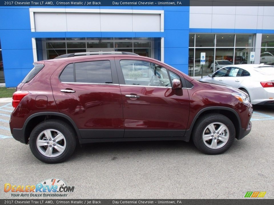 2017 Chevrolet Trax LT AWD Crimson Metallic / Jet Black Photo #2