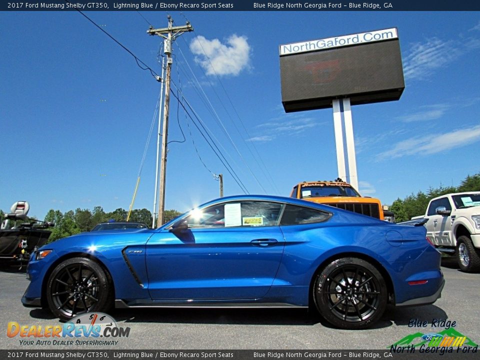 2017 Ford Mustang Shelby GT350 Lightning Blue / Ebony Recaro Sport Seats Photo #3
