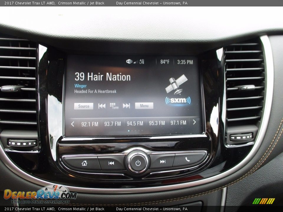 2017 Chevrolet Trax LT AWD Crimson Metallic / Jet Black Photo #4