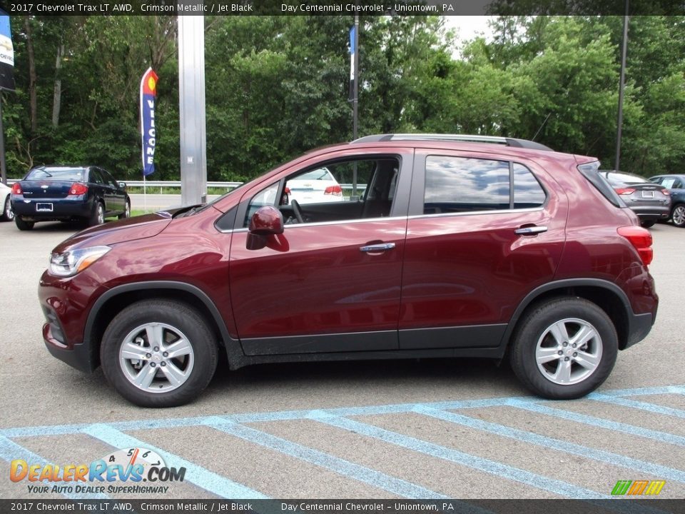 2017 Chevrolet Trax LT AWD Crimson Metallic / Jet Black Photo #8