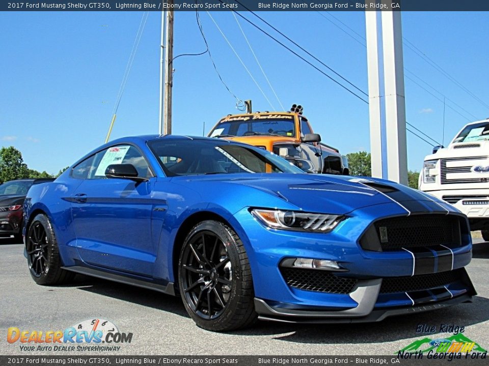 2017 Ford Mustang Shelby GT350 Lightning Blue / Ebony Recaro Sport Seats Photo #9