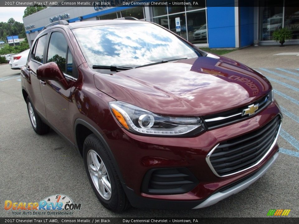 2017 Chevrolet Trax LT AWD Crimson Metallic / Jet Black Photo #11