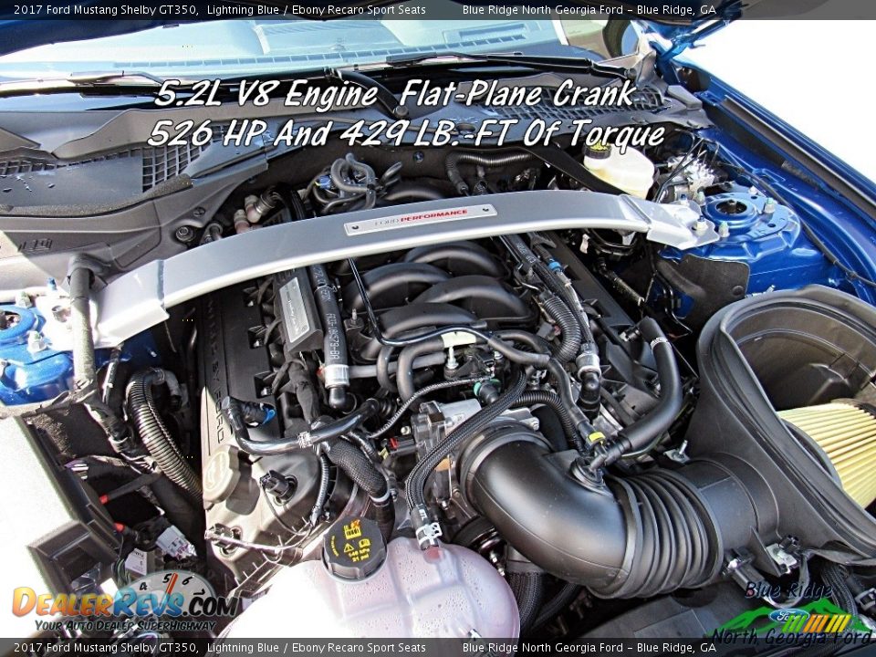 2017 Ford Mustang Shelby GT350 Lightning Blue / Ebony Recaro Sport Seats Photo #11