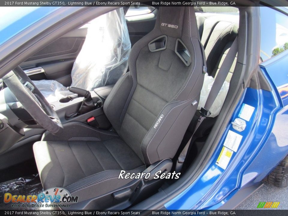 2017 Ford Mustang Shelby GT350 Lightning Blue / Ebony Recaro Sport Seats Photo #13