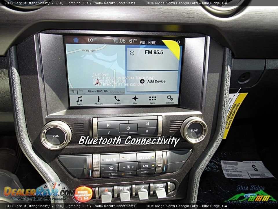 2017 Ford Mustang Shelby GT350 Lightning Blue / Ebony Recaro Sport Seats Photo #18