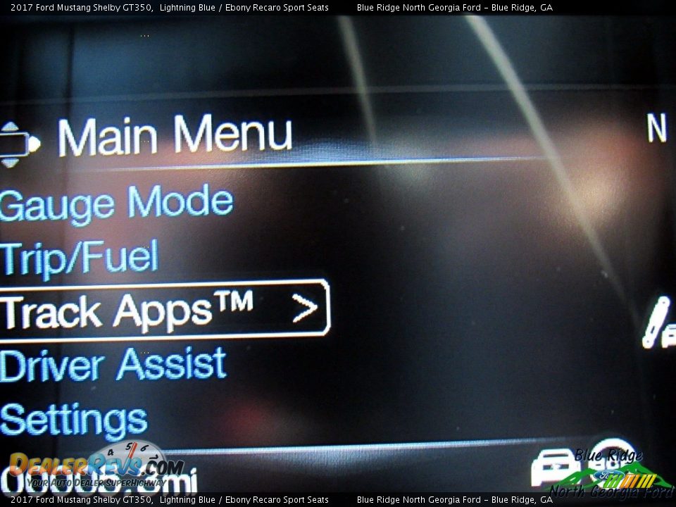 2017 Ford Mustang Shelby GT350 Lightning Blue / Ebony Recaro Sport Seats Photo #24