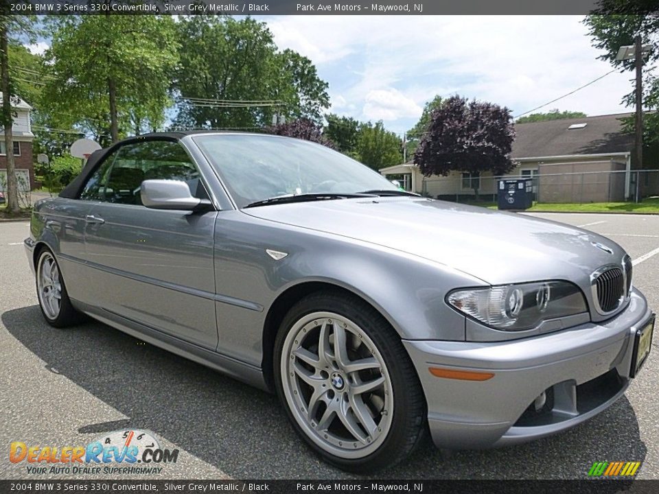 2004 BMW 3 Series 330i Convertible Silver Grey Metallic / Black Photo #7