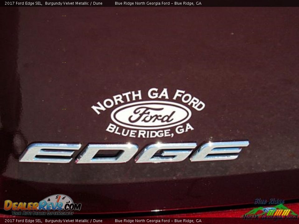 2017 Ford Edge SEL Burgundy Velvet Metallic / Dune Photo #35