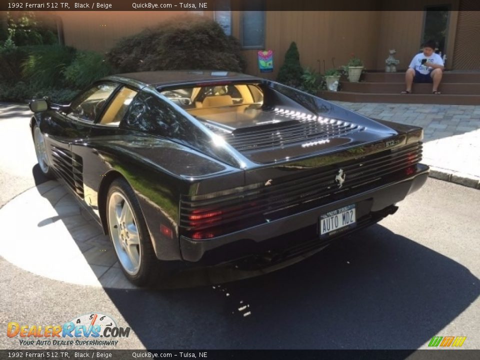 1992 Ferrari 512 TR Black / Beige Photo #2