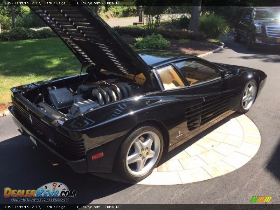 1992 Ferrari 512 TR Black / Beige Photo #5