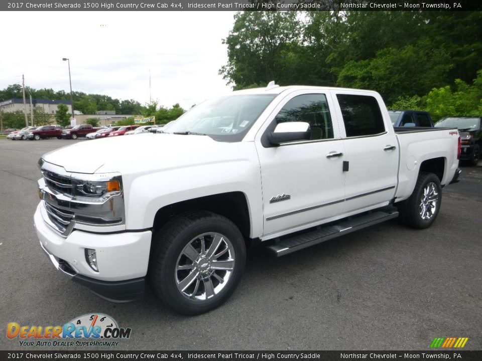 2017 Chevrolet Silverado 1500 High Country Crew Cab 4x4 Iridescent Pearl Tricoat / High Country Saddle Photo #1