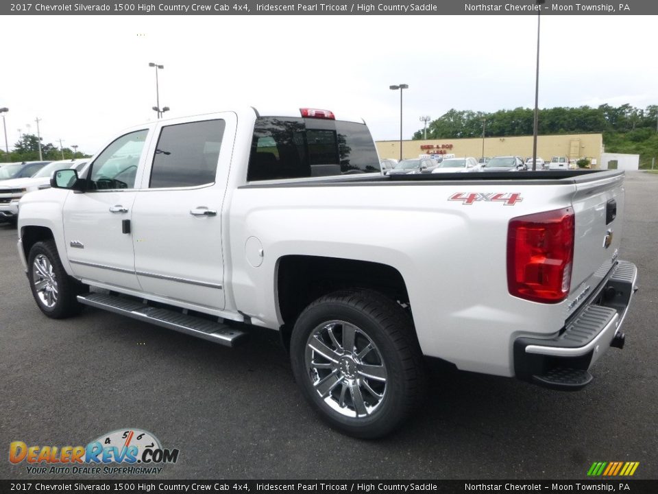 2017 Chevrolet Silverado 1500 High Country Crew Cab 4x4 Iridescent Pearl Tricoat / High Country Saddle Photo #3