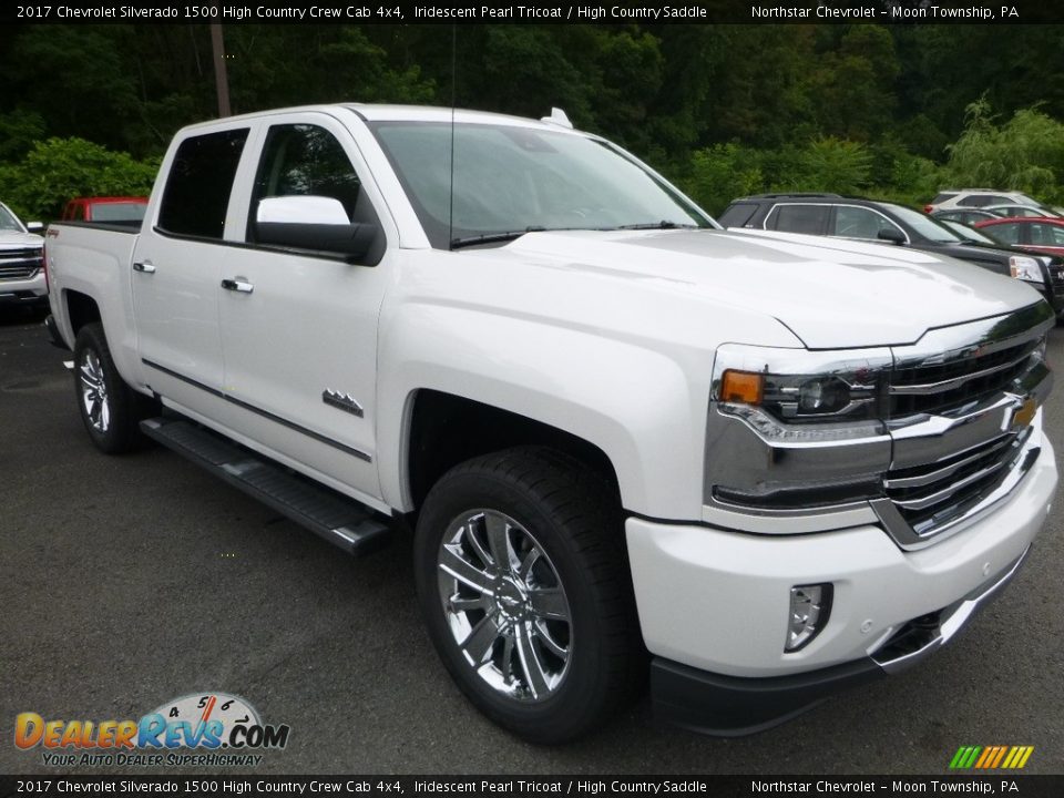 2017 Chevrolet Silverado 1500 High Country Crew Cab 4x4 Iridescent Pearl Tricoat / High Country Saddle Photo #7