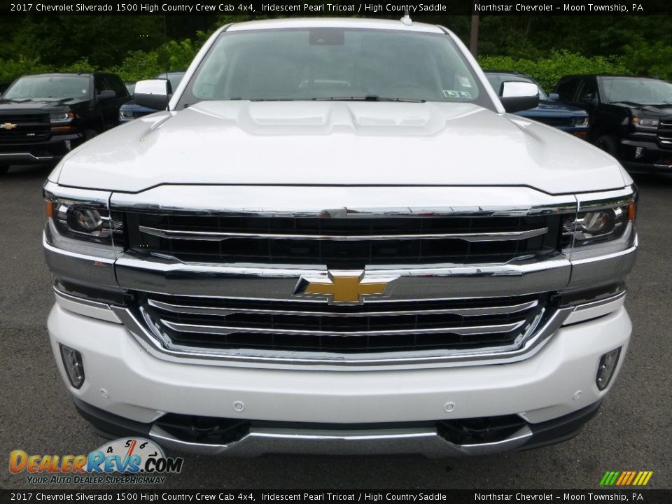 2017 Chevrolet Silverado 1500 High Country Crew Cab 4x4 Iridescent Pearl Tricoat / High Country Saddle Photo #8