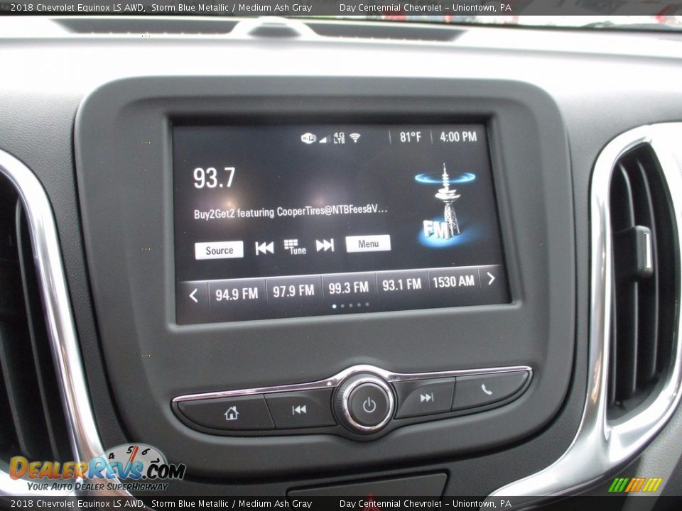 2018 Chevrolet Equinox LS AWD Storm Blue Metallic / Medium Ash Gray Photo #4