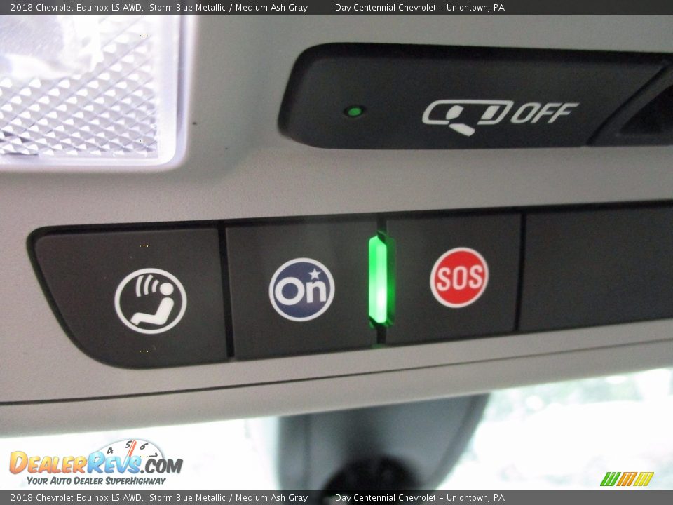 2018 Chevrolet Equinox LS AWD Storm Blue Metallic / Medium Ash Gray Photo #7