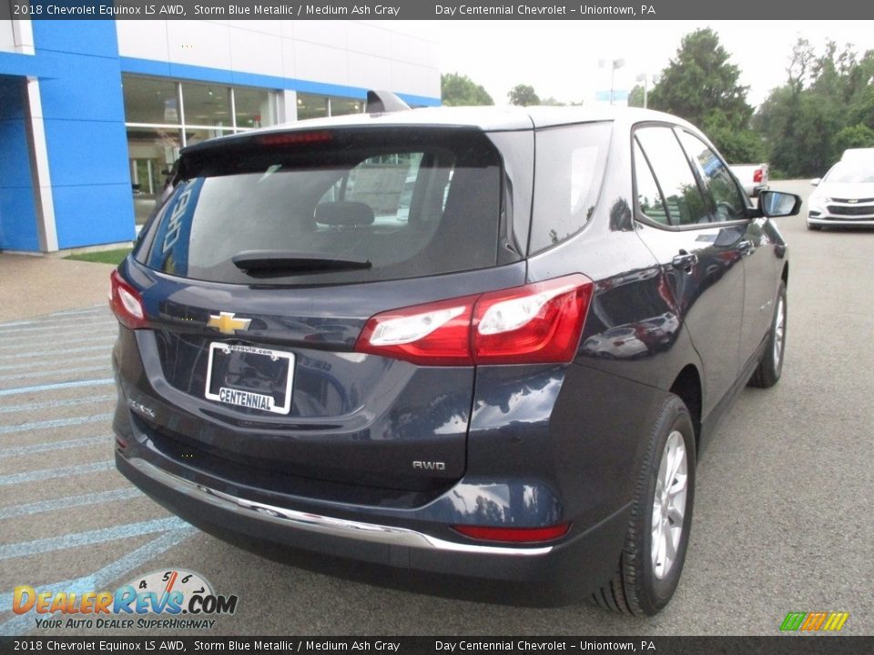 2018 Chevrolet Equinox LS AWD Storm Blue Metallic / Medium Ash Gray Photo #8
