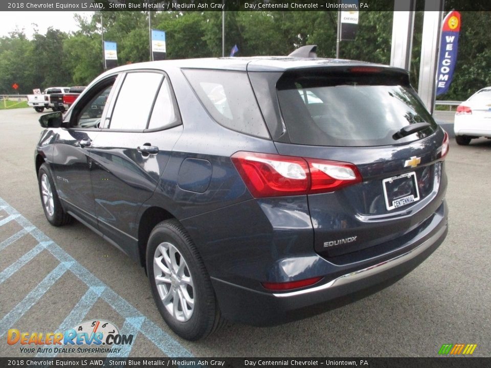 2018 Chevrolet Equinox LS AWD Storm Blue Metallic / Medium Ash Gray Photo #9